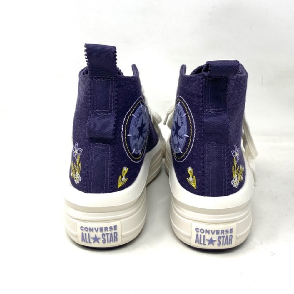 Converse Chuck Taylor Move Platform Women Shoes High Lilac Canvas Casual A05070C - Picture 6 of 9